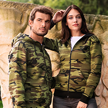 Malfini C20 Camo Zipper Mikina dámská