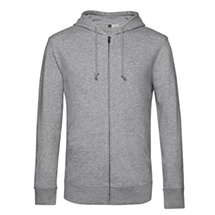 B&C 23242 Organic Zipped Hooded