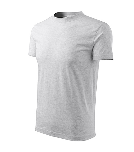 Classic tričko unisex světle šedý melír