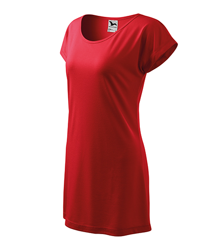Love tričko/šaty dámské červená