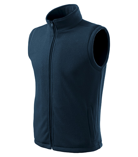 Next fleece vesta unisex námořní modrá