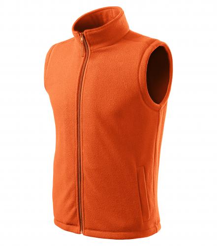 Next fleece vesta unisex oranžová