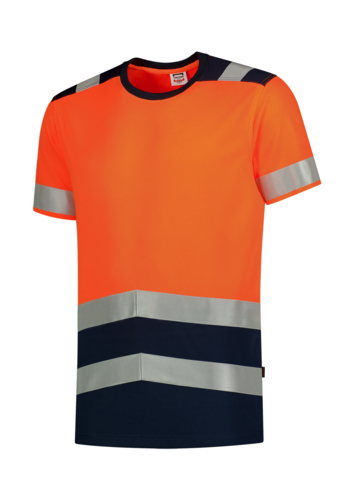 T-Shirt High Vis Bicolor tričko unisex fluorescenční oranžová