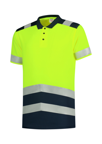 Poloshirt High Vis Bicolor polokošile unisex fluorescenční žlutá