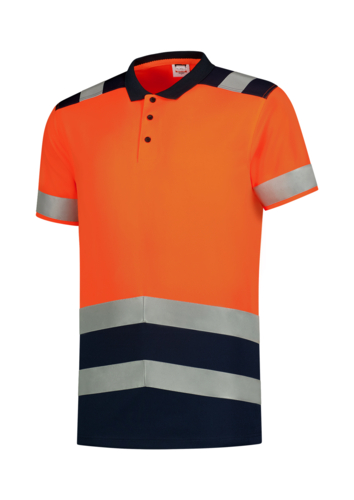 Poloshirt High Vis Bicolor polokošile unisex fluorescenční oranžová