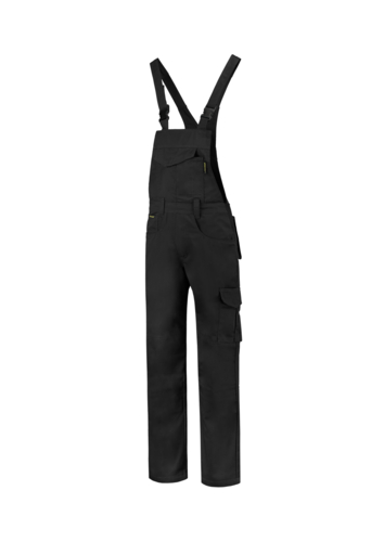 Dungaree Overall Industrial pracovní kalhoty s laclem unisex černá