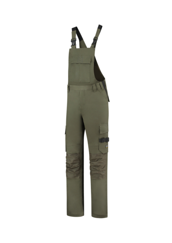 Bib & Brace Twill Cordura pracovní kalhoty s laclem unisex army