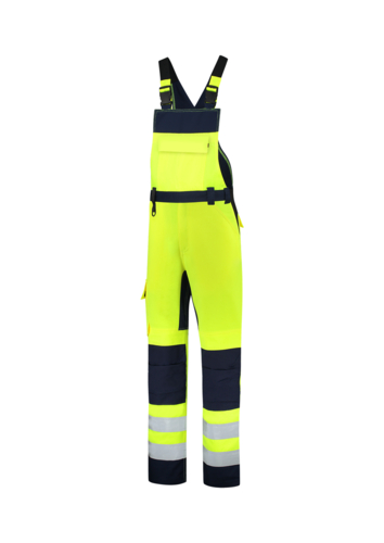 Bib & Brace High Vis Bicolor pracovní kalhoty s laclem unisex fluorescenční žlutá