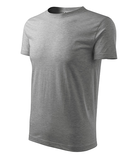 Classic New tričko pánské tmavě šedý melír