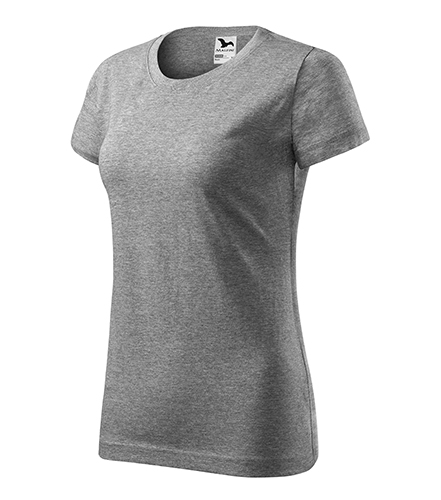 Basic tričko dámské tmavě šedý melír