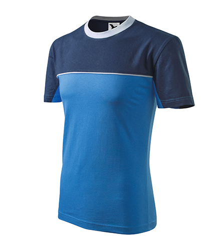 Colormix tričko unisex azurově modrá