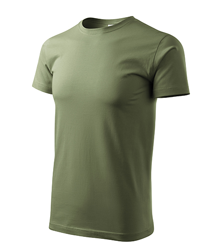 Heavy New tričko unisex khaki