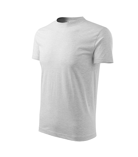 Basic tričko dětské světle šedý melír