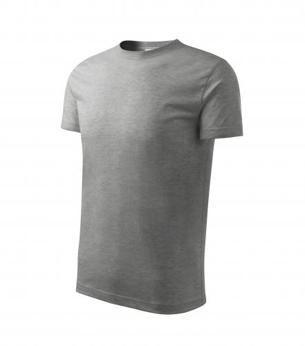 Basic tričko dětské tmavě šedý melír