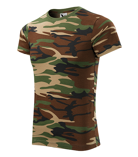 Camouflage tričko unisex camouflage brown