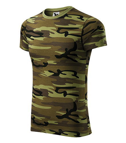 Camouflage tričko unisex camouflage green