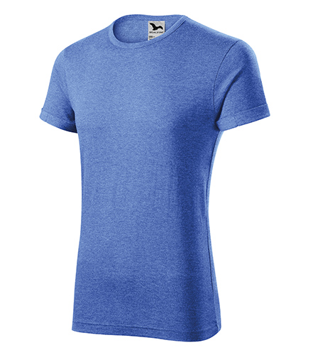 Fusion tričko pánské modrý melír