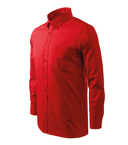 Style LS košile pánská červená